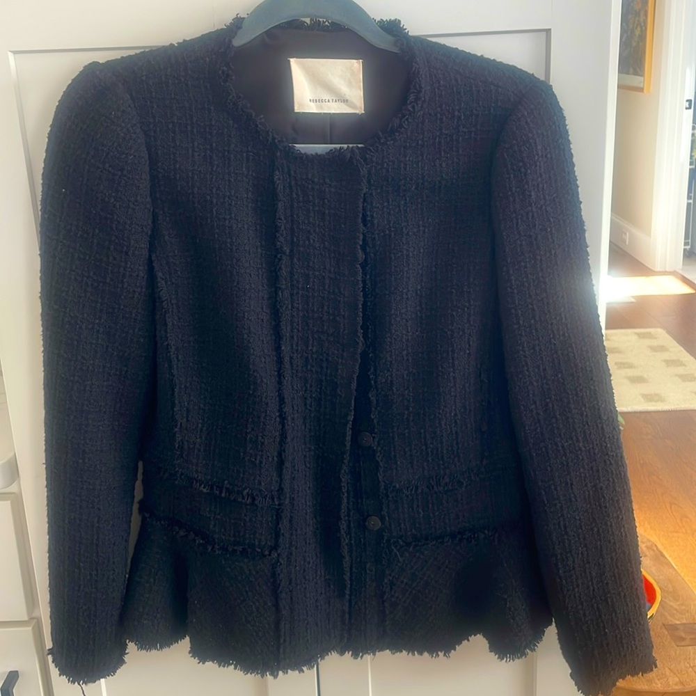 In good condition… Rebecca Taylor jacket. Peplum style.